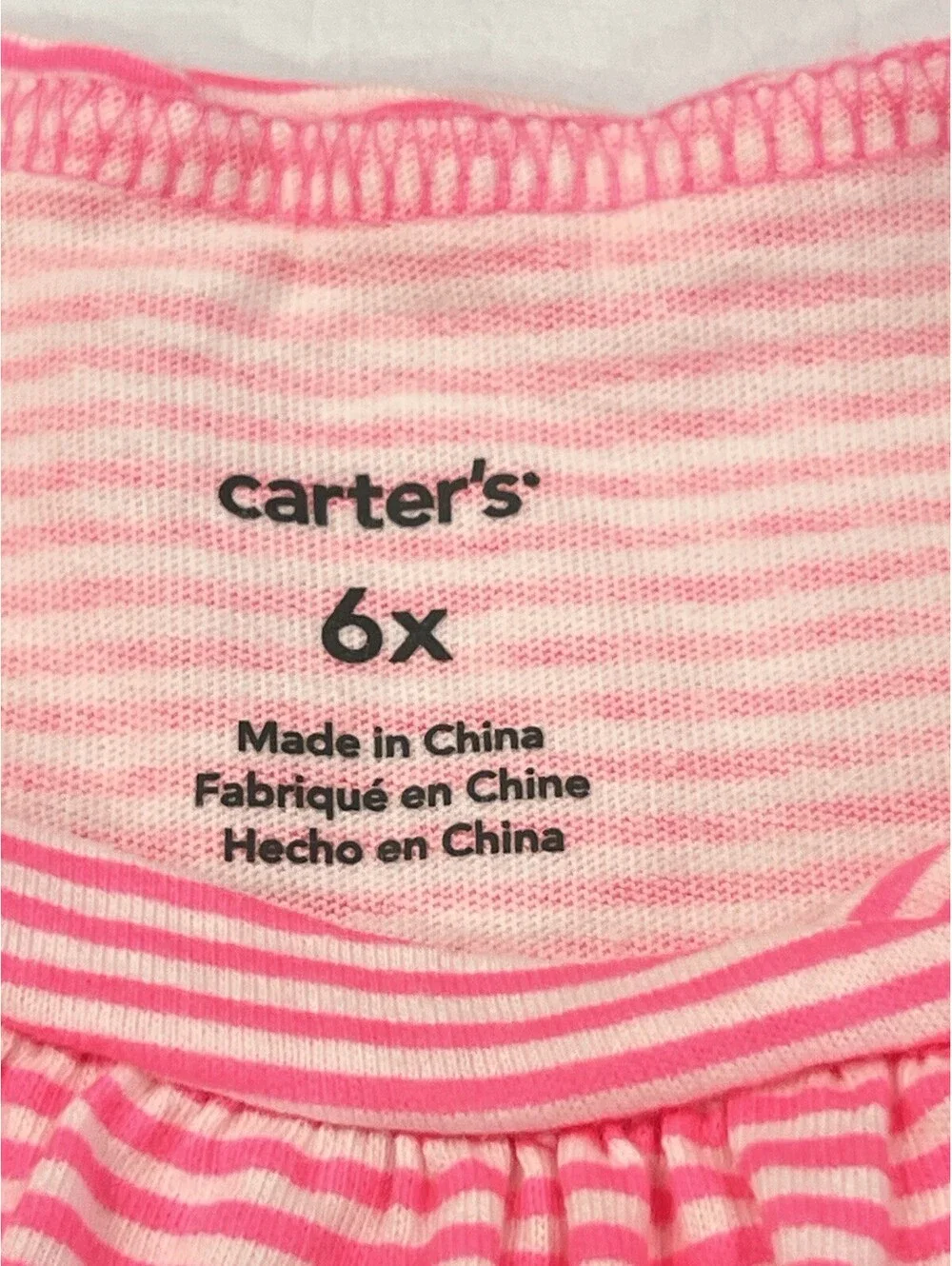 Carters Girls Tops Lot of3 Multicolor Size 6-6X